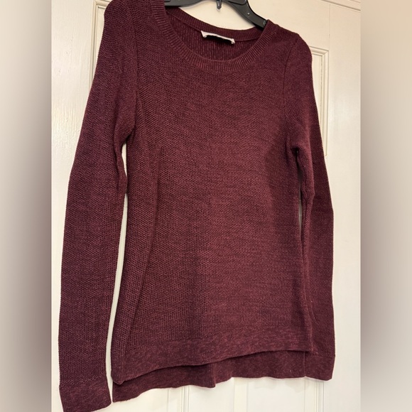 LOFT Sweaters - LOFT Deep Burgundy Crew Neck Sweater